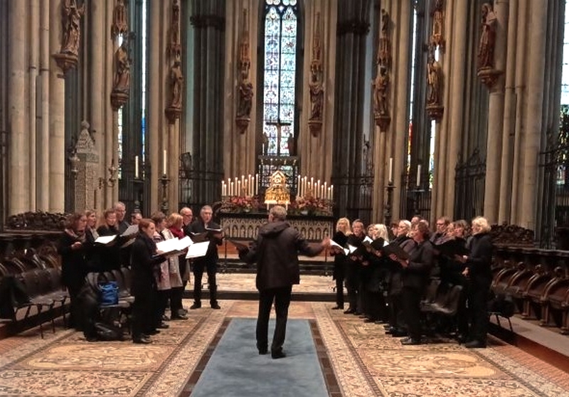 Besondere Ehre: Abendgebet im Kölner Dom