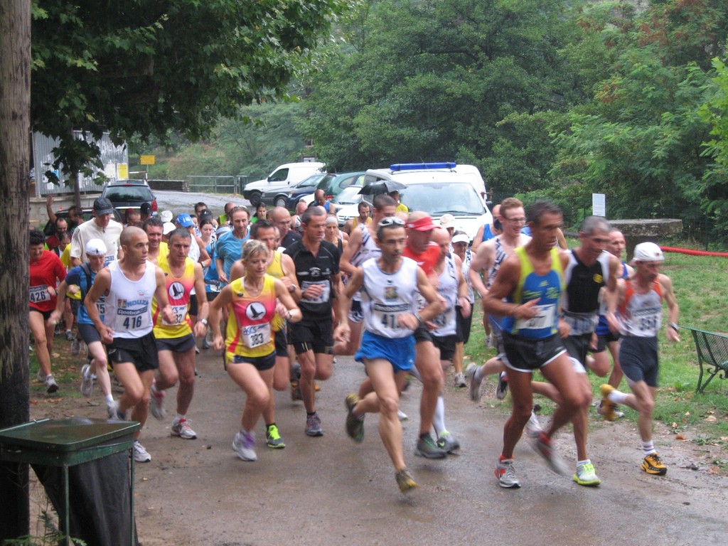 Le départ des coureurs