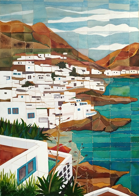 La costa de San José. 50x70cm. Tinta acrílica/lienzo