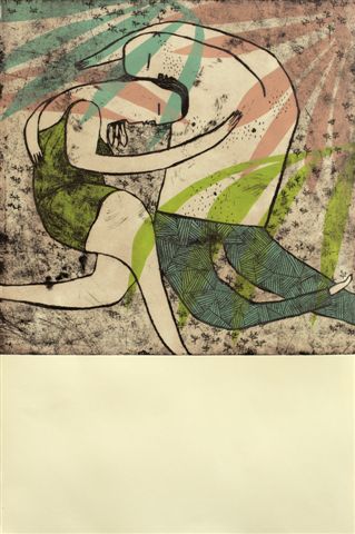 TRÓPICO  1 Aguafuerte + acetato, 49 x 74 cm.