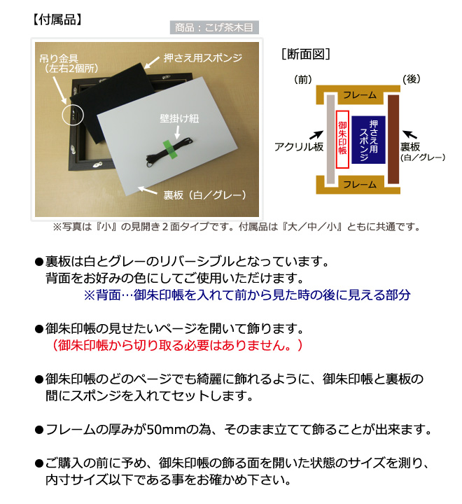 付属品と構造図