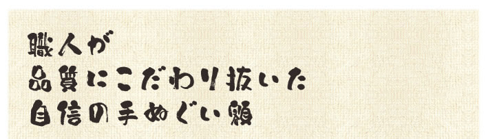 職人が品質にこだわり抜いた自信の手ぬぐい額