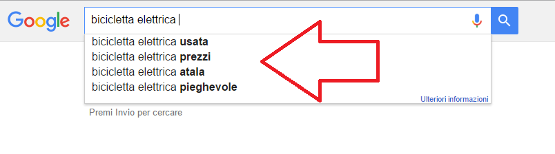 Scelta delle keyword con Google Suggest