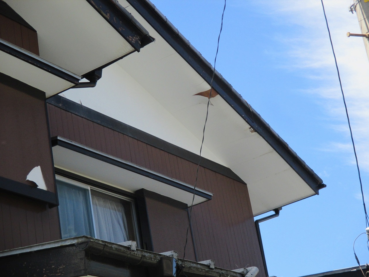 台風21号を恐れて 2日間で 足場設置 足場ばらし 小川名建設株式会社
