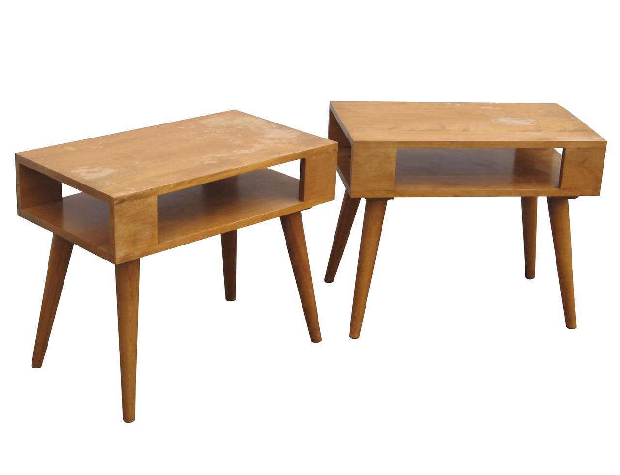 Pair End Tables By Russel Wright For Conant Ball Nueve Grand