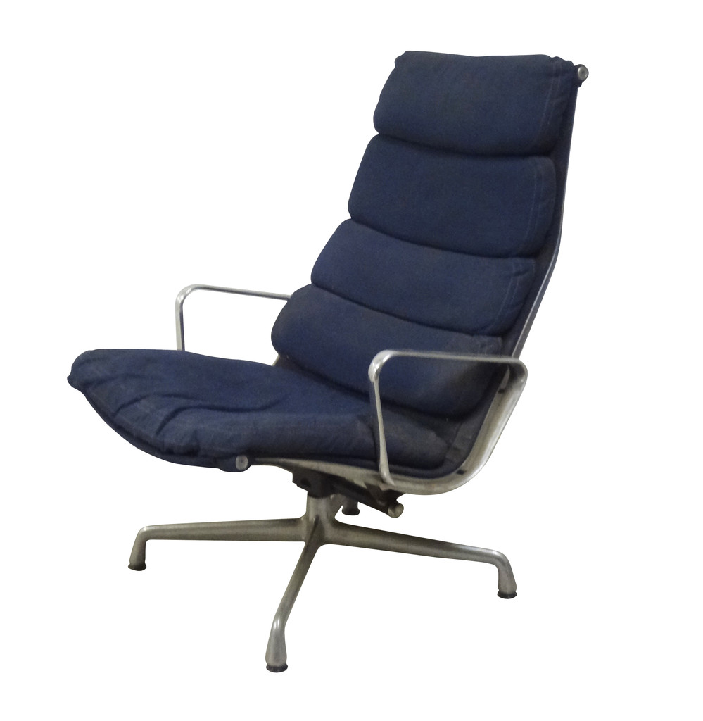 Eames Soft Pad Lounge Chair eames soft pad lounge chair in navy - nueve- grand rapids Eames Soft Pad Lounge Chair eames soft pad lounge chair in navy - nueve- grand rapids