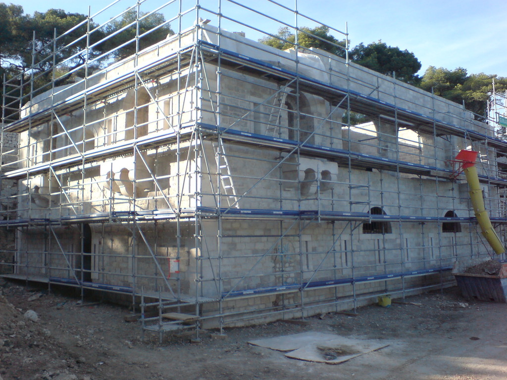 Nettoyage des façades du fortin de corbières - L'Estaque