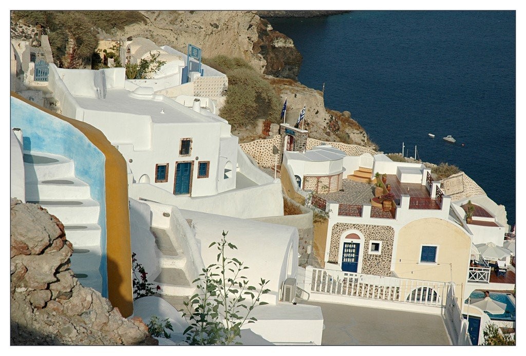 Terrasses en cascade - Santorin