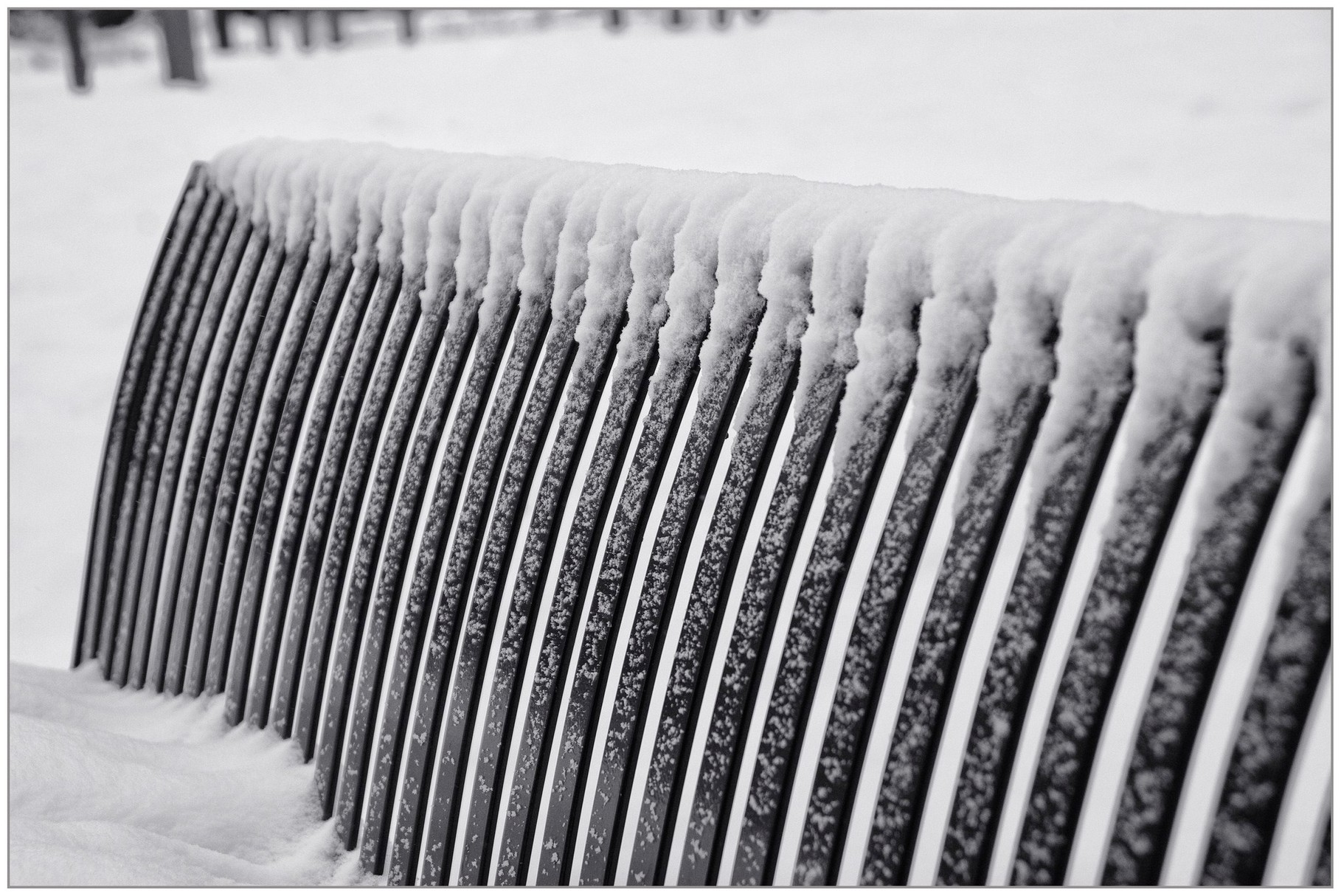 Banc enneigé - photo de Bruno