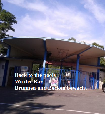 Back to the pools- Wo der Bär Brunnen und Becken bewacht