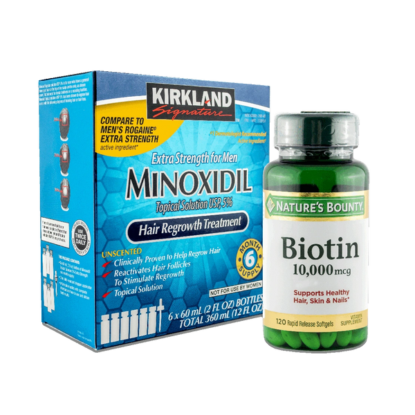 Beneficios del Minoxidil con Biotina