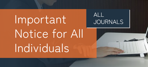 Notice of changes to annual publication schedules and APC charges