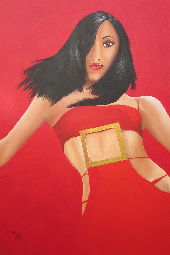 Frau-in-rot-120x80cm-Oelfarbe-auf-Leinwand-Malerei-Rheingau-Figur 