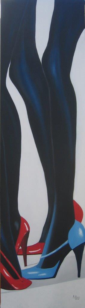 Catwalk2-150x50cm-Oelfarbe-auf-Leinwand-Malerei-Rheingau