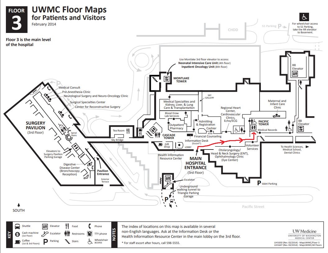 UWMC Floor Map - 3rd Floor