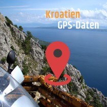 GPS-Daten für Motorrad Reisen in Kroatien zum Planen.