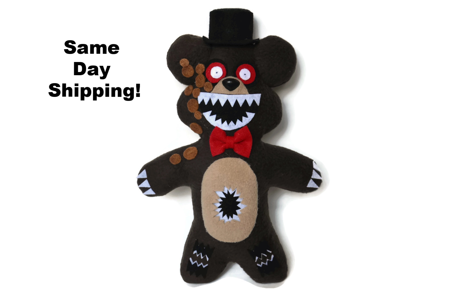 Twisted Freddy (Handmade Plush) - getchadeals Jusmade fnaf plushies plush handmade