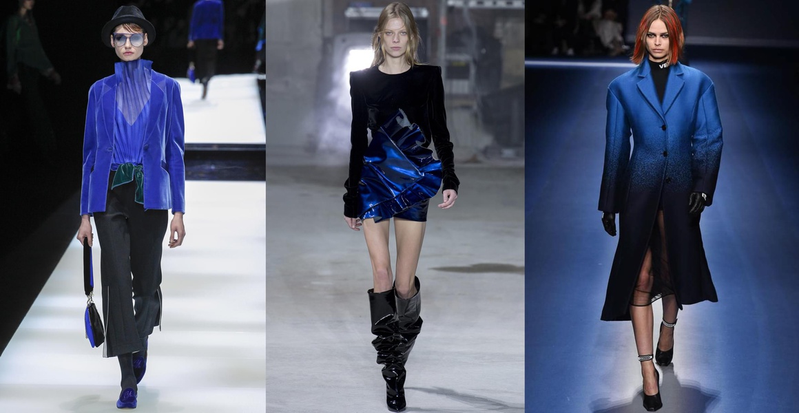 Le noir et bleu