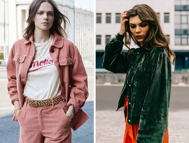 velours automne hiver 2018, tendances velours automne 2018, matières tendances automne hiver 2018