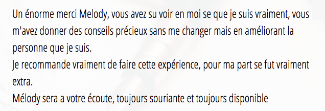 Témoignage de Violaine