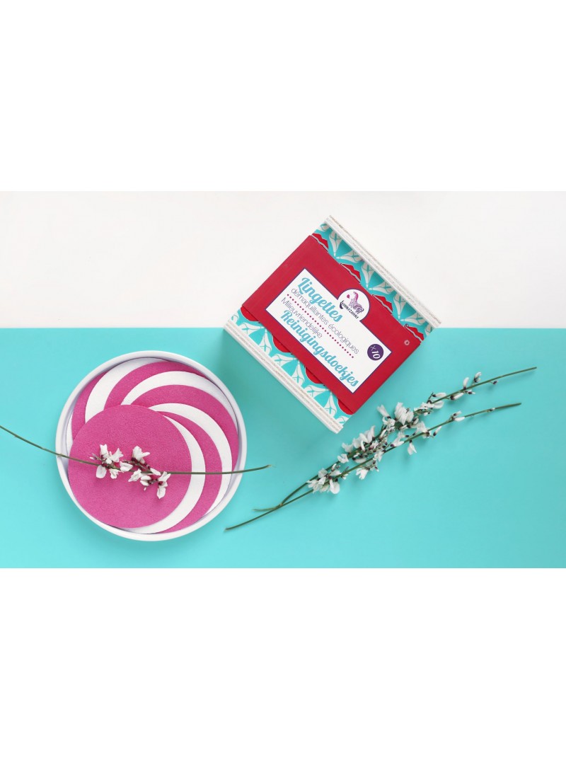 Coffret de 10 Lingettes Démaquillantes Lavables fabriqué en France. Ecologique et Végan. Lamazuna. 17,50 €