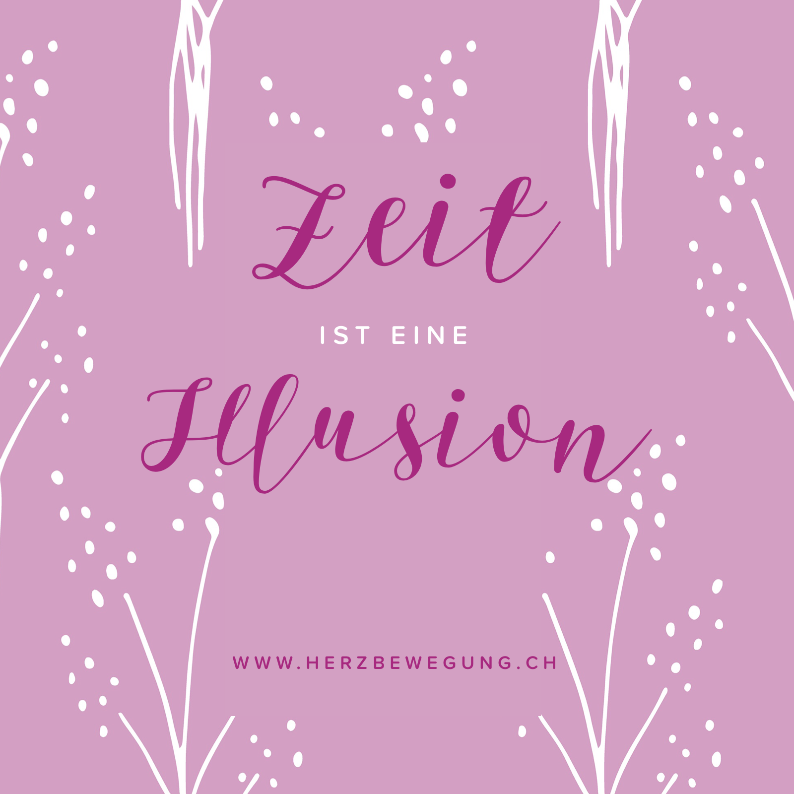 Zeit ist eine Illusion Herzbewegung