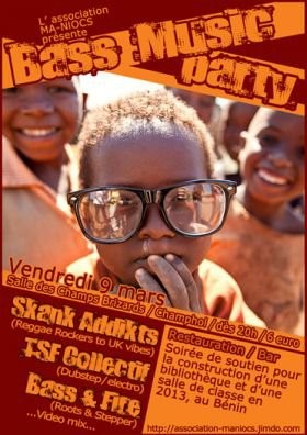 Affiche de la soirée "Bass Music Party" 9 mars 2012