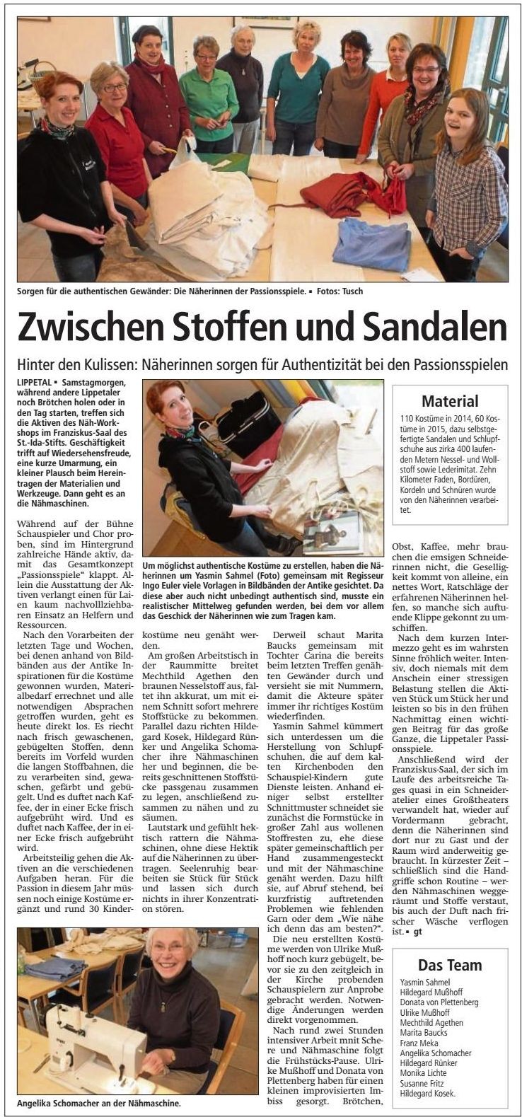 Bericht Soester Anzeiger vom 04.03.2015