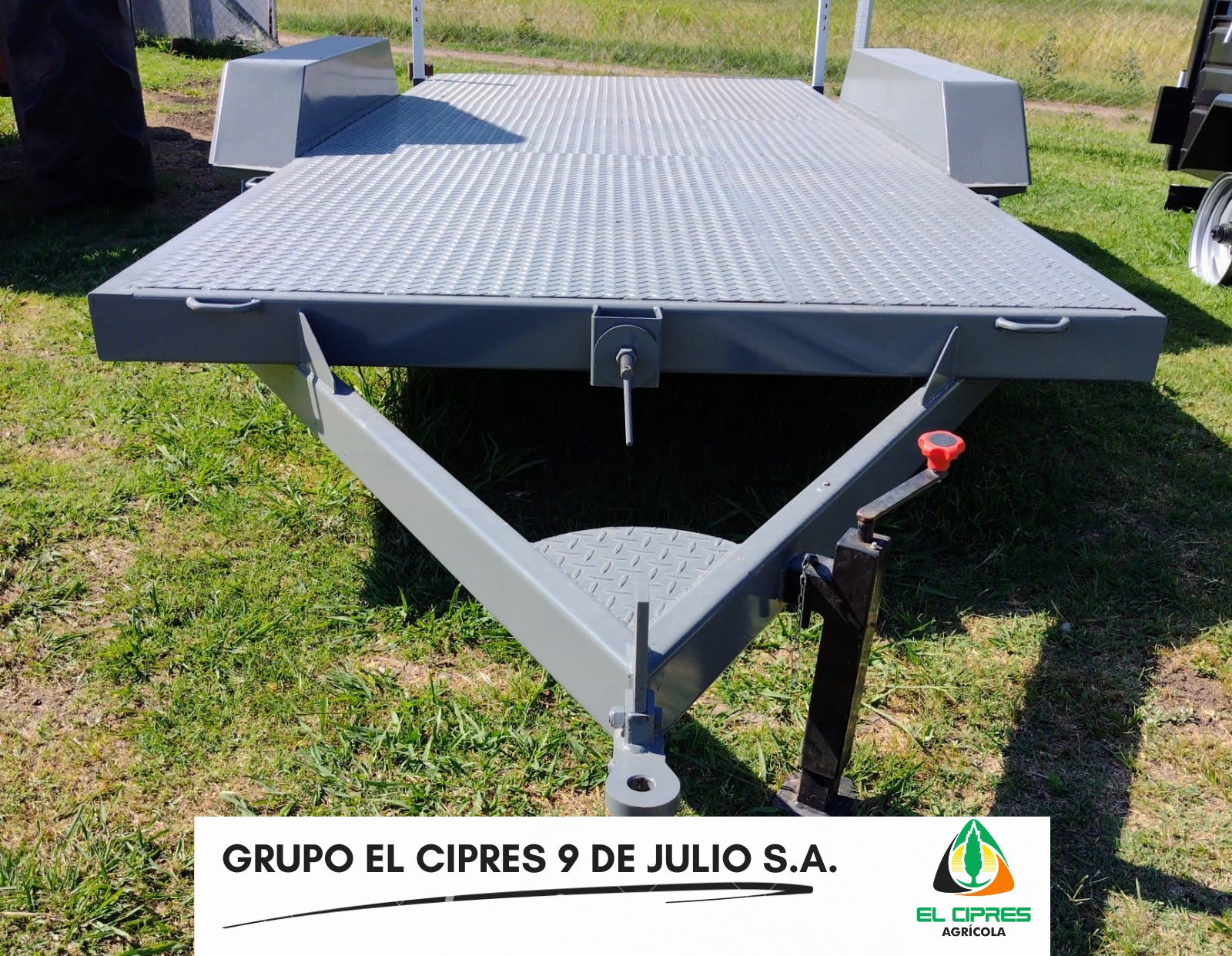 Acoplado 5x2 con rampa para transporte de equipos 