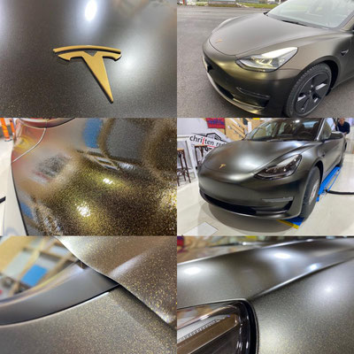 Tesla komplett Folierung