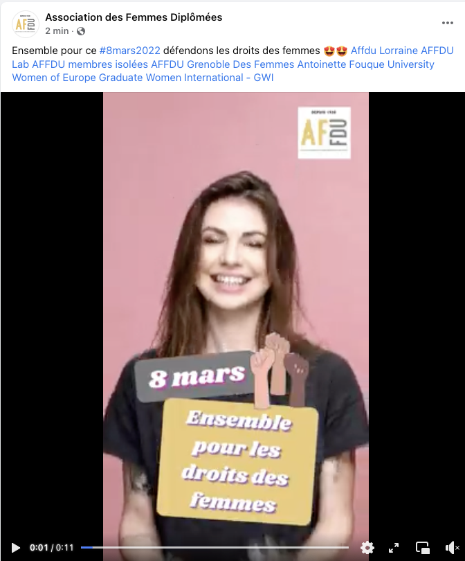 Ensemble pour le 8 mars 2022