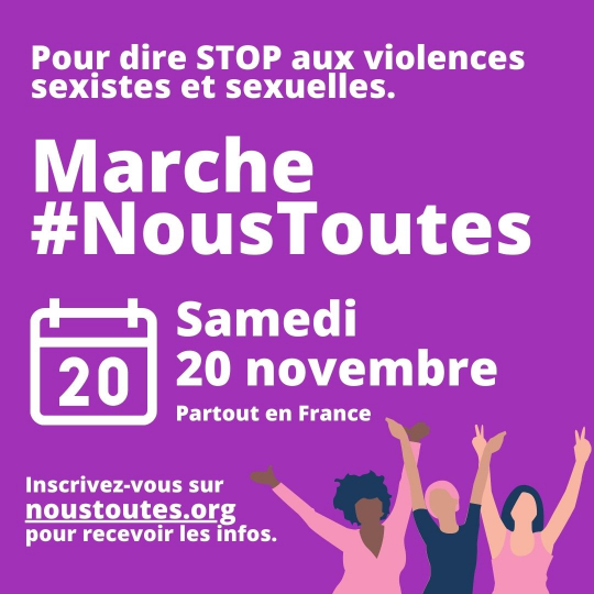 Rendez-vous à la  Marche #NousToutes