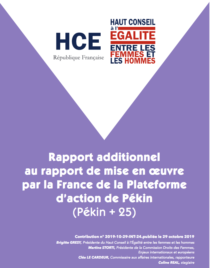 PÉKIN + 25 – Le Haut Conseil à l’Egalité entre les femmes et les hommes