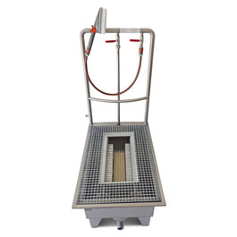 Lave-bottes inox à encastrer