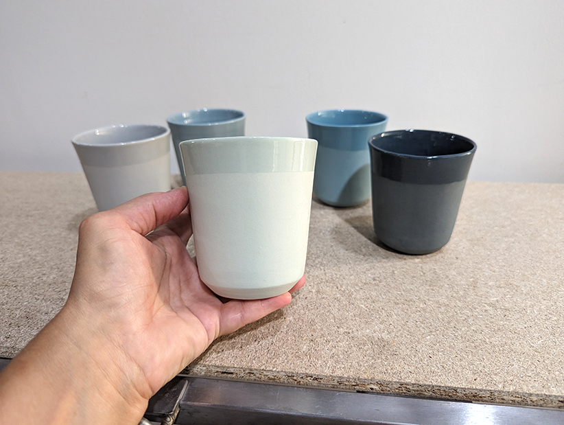 Becher pläin, verschiedene Farben