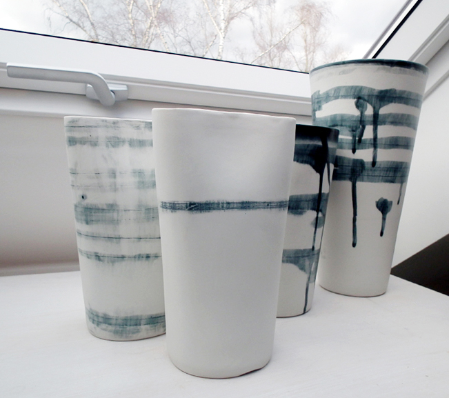 one - stripe Vase Design Porzellan
