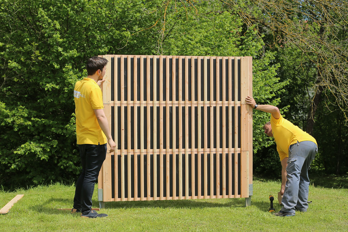 Mit der Lärmschutzwand snugywall