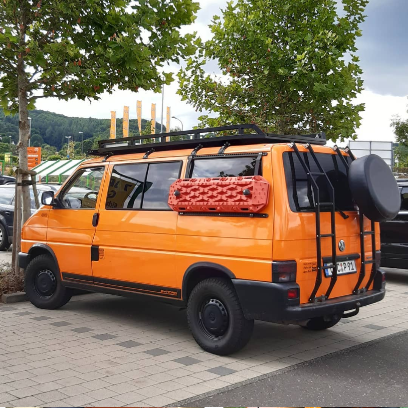 T4 Syncro mit SSC Busparts Ersatzradträger