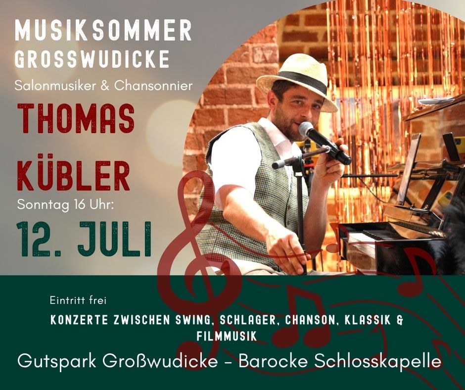 Musiksommer Großwudicke 2026 mit Thomas Kübler | Schlosskapelle