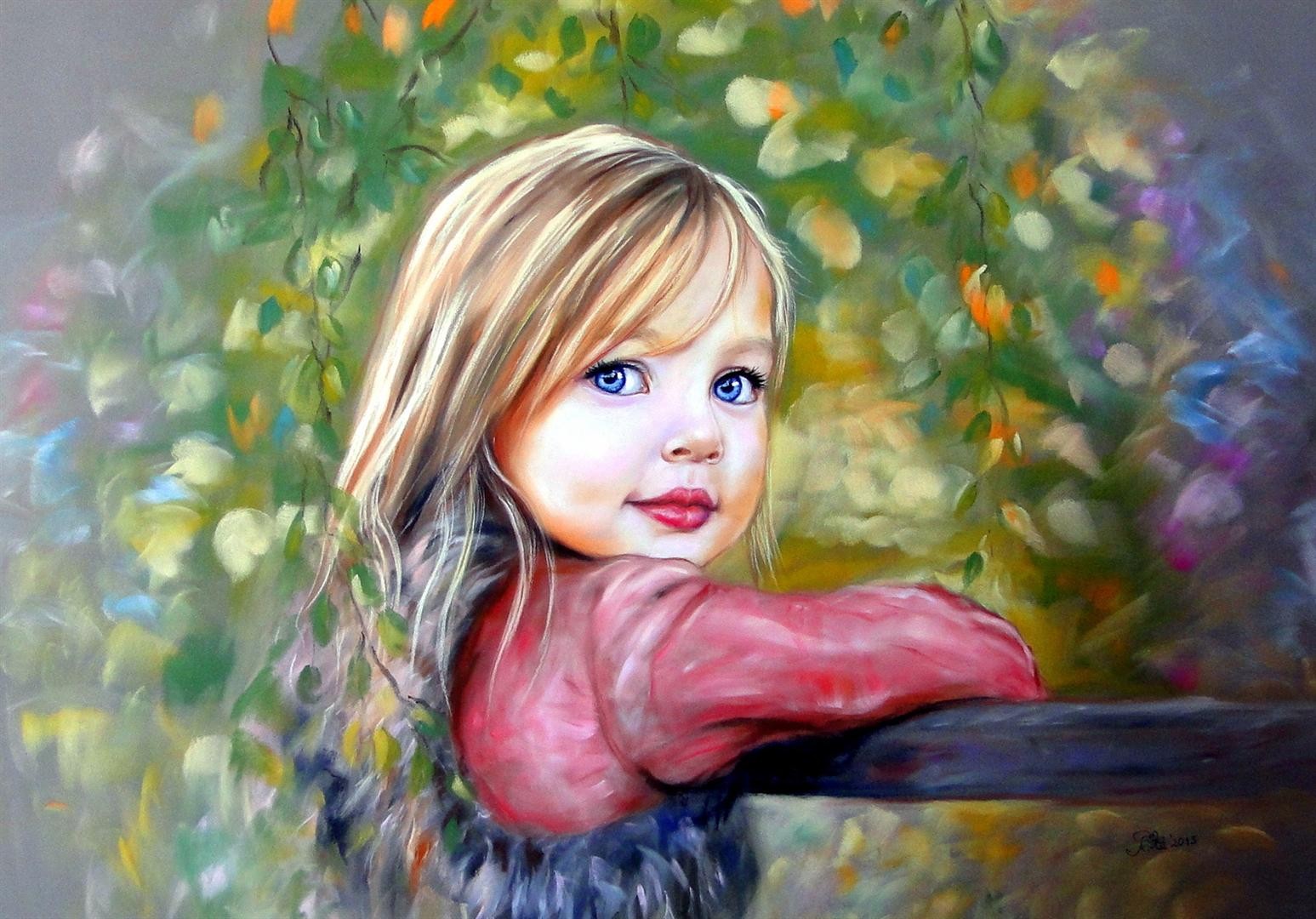Portrait Of Children Kids Portraits Personalized Portraits