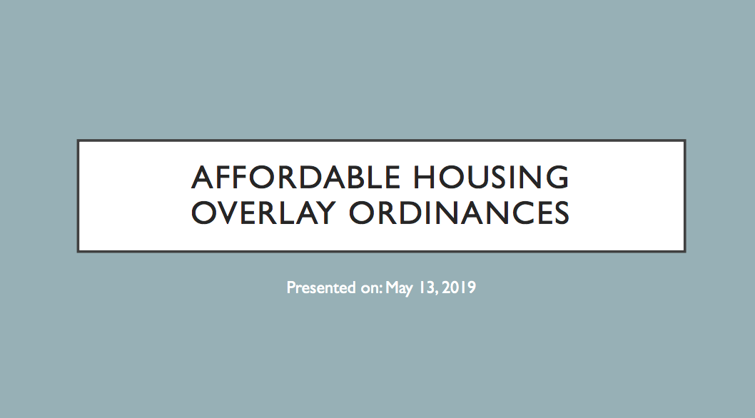 Township of Scotch Plains, NJ - Jerusalem Road Overlay Area Ordinance