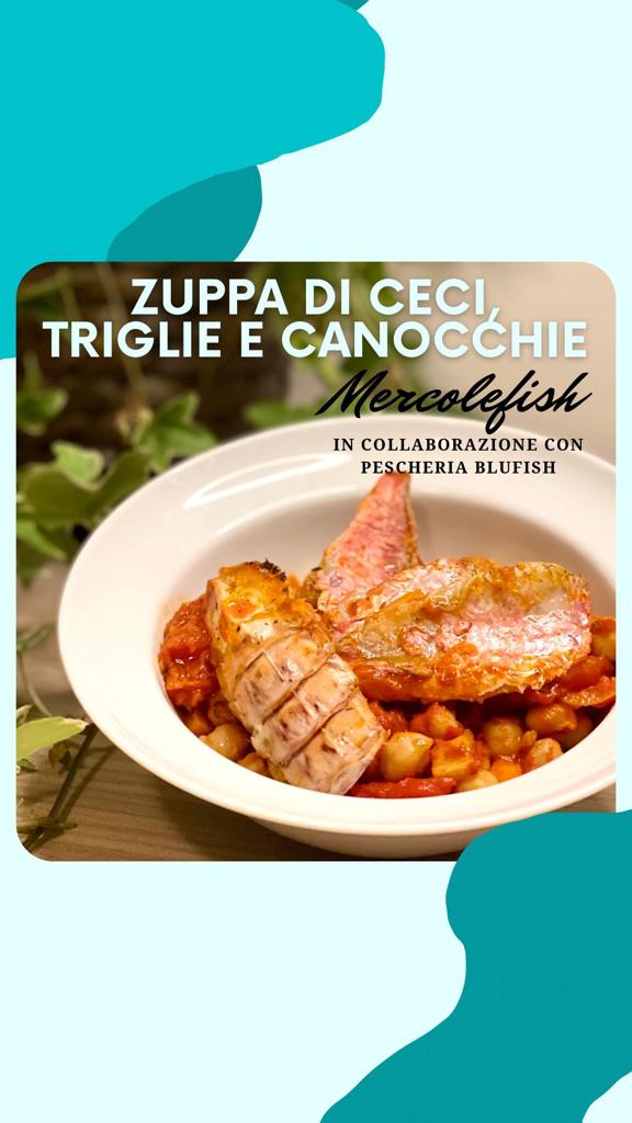 ZUPPA DI CECI , TRIGLIE E CANOCCHIE