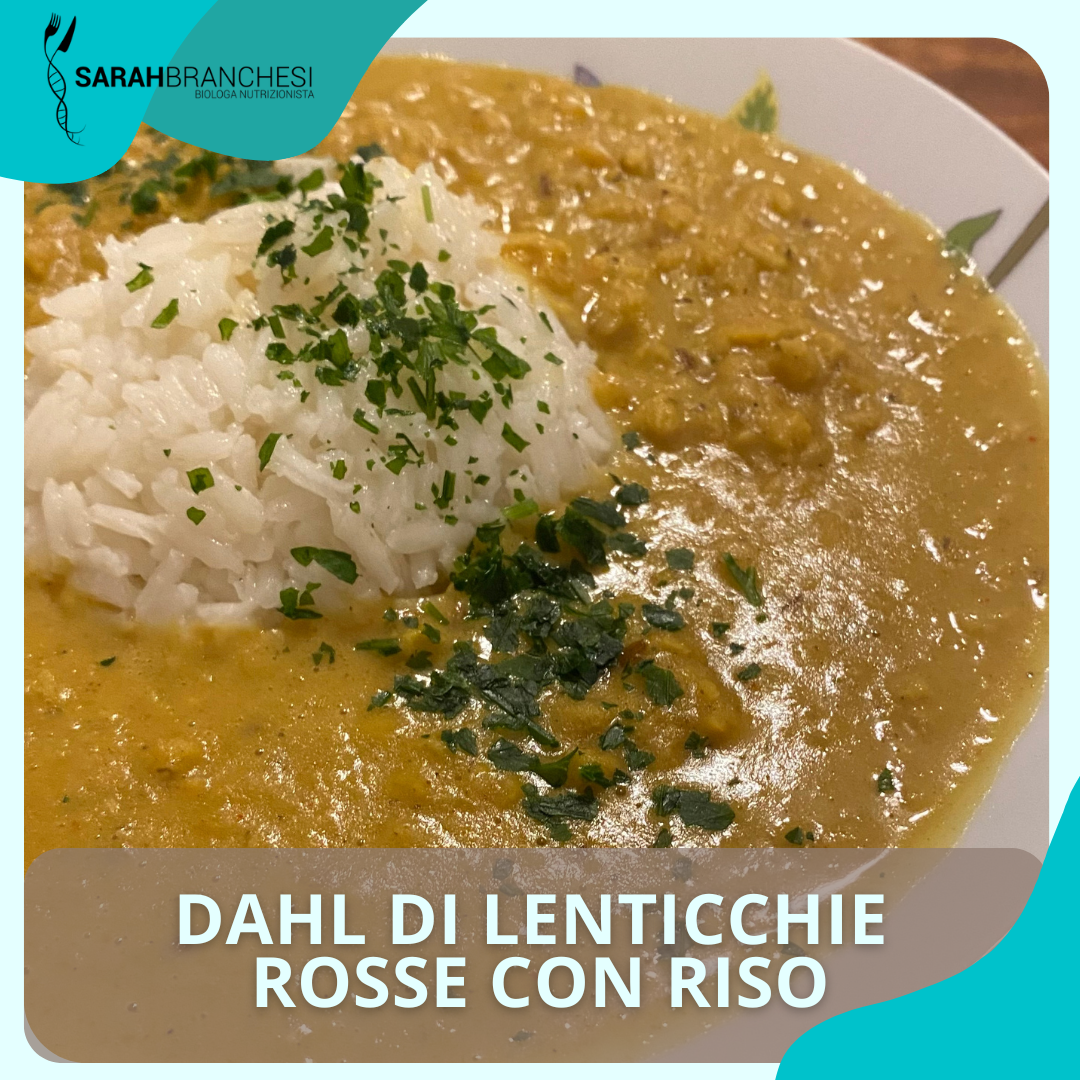 DAHL DI LENTICCHIE ROSSE CON RISO