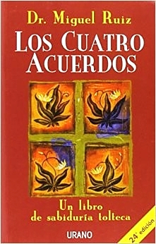 Carátula del libro "Los cuatro acuerdos"