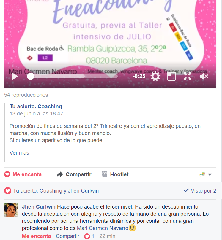 Testimonios de alumnos de Eneacoaching