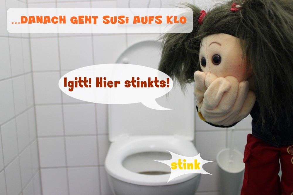 Toilette sauber hinterlassen