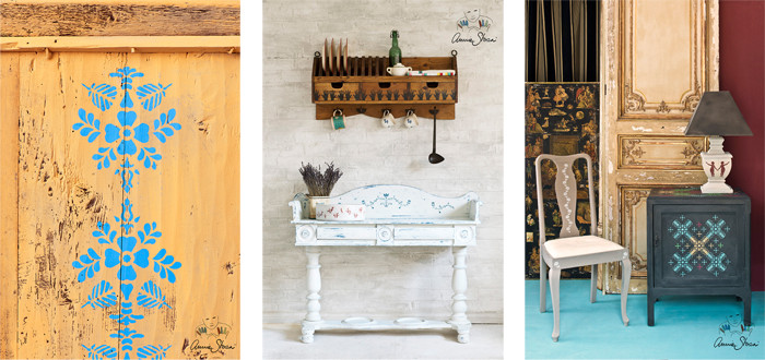 Annie sloan schablonen, kreidefarbe, annie sloan, nouvelle antique ...