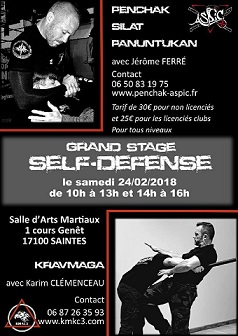 Stage self-défense Saintes 