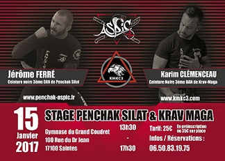 Stage Krav Maga & Penchak Silat à Saintes