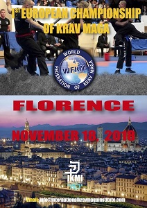 Le 1er Championnat d'Europe de krav maga à Florence 2018